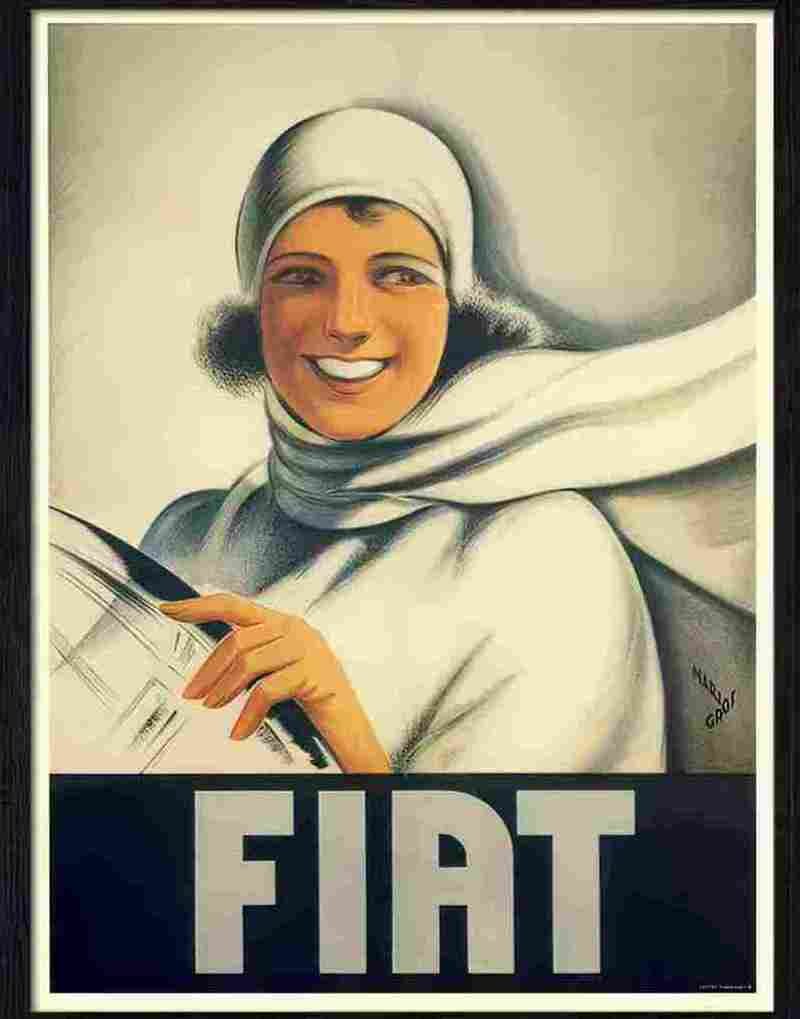 9 fiat mario gros 1923 2 Advert A4 Photo Print