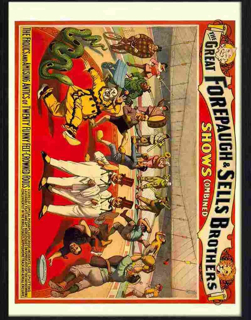 9 forepaugh sells circus Advert A4 Photo Print