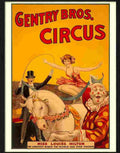 9 gentry bros circus Advert A4 Photo Print