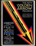 9 golden arrow railway poster 1920s Advert A4 Photo Print