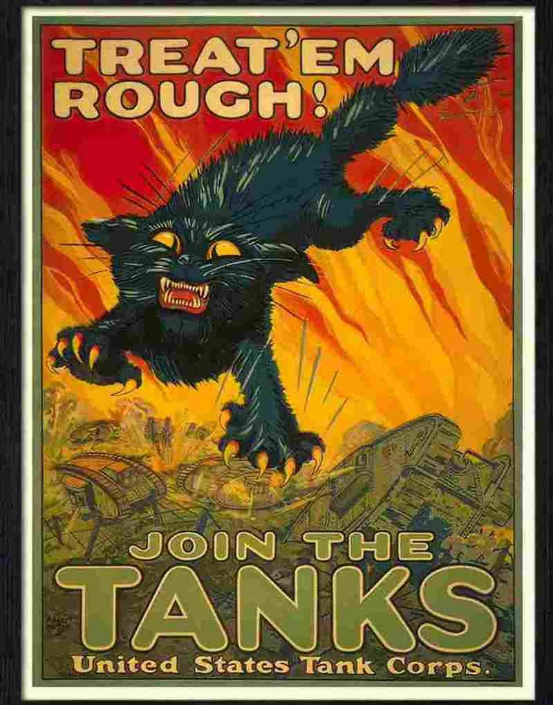 9 join the tanks Advert A4 Photo Print