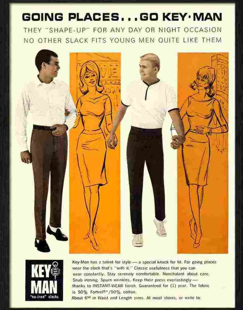 9 key man mod menswear 1960s Advert A4 Photo Print