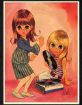 9 kitsch record girls eve 1960s Advert A4 Photo Print