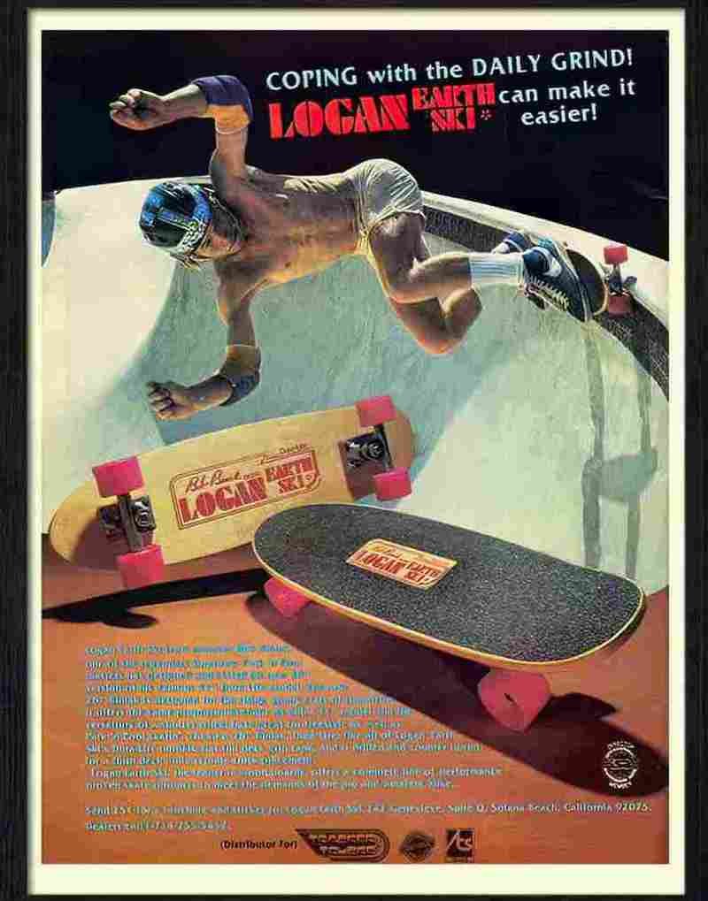 9 logan earth ski skateboard advert 1970s Advert A4 Photo Print