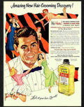 9 lucky tiger mens shampoo advert 1953 Advert A4 Photo Print