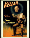 9 magic self decapitation kellar Advert A4 Photo Print