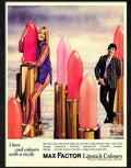 9 max factor lipstick advert 1960s Advert A4 Photo Print