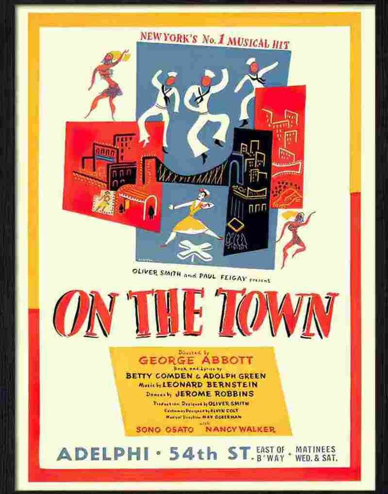9 on the town theatre poster 1944 Advert A4 Photo Print