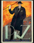 9 pkz menswear charles loupot 1921  Advert A4 Photo Print