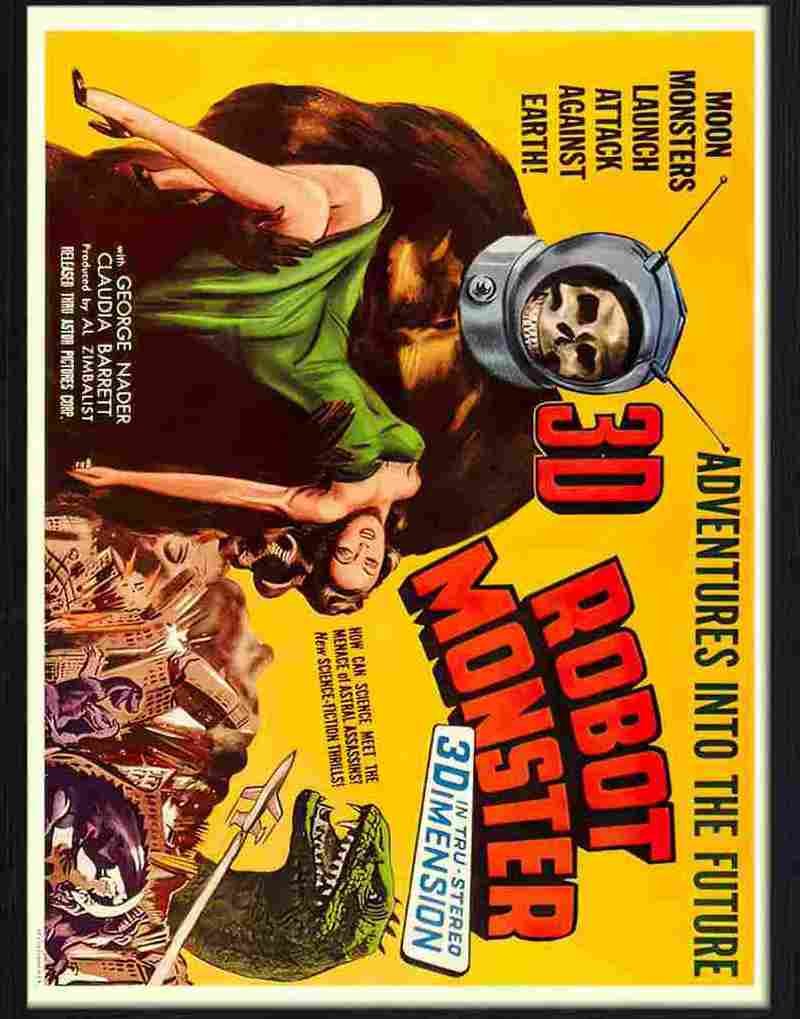 9 robot monster science fiction movie poster Advert A4 Photo Print