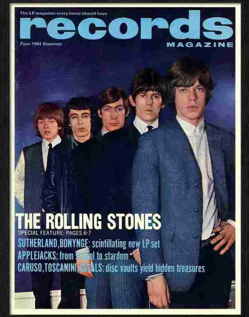 9 rolling stones records magazine cover 1964 Advert A4 Photo Print