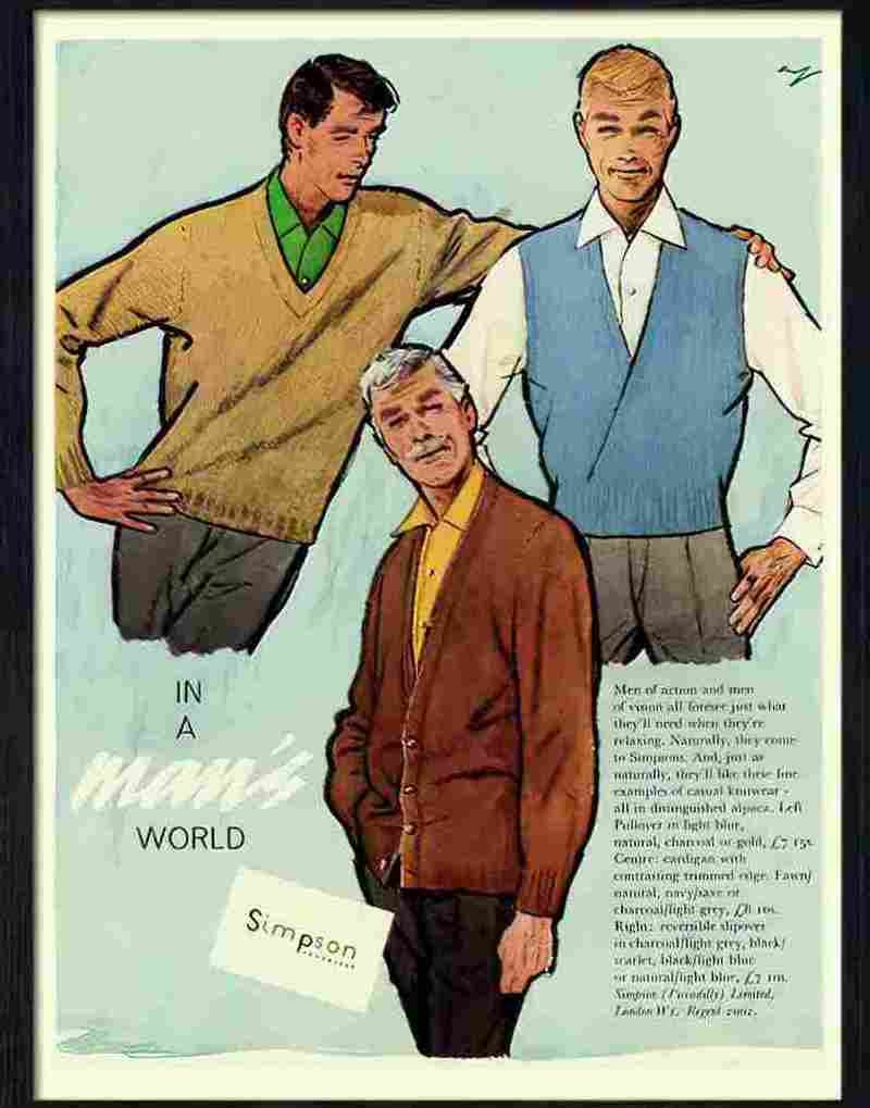 9 simpsons menswear advert 1950s Advert A4 Photo Print