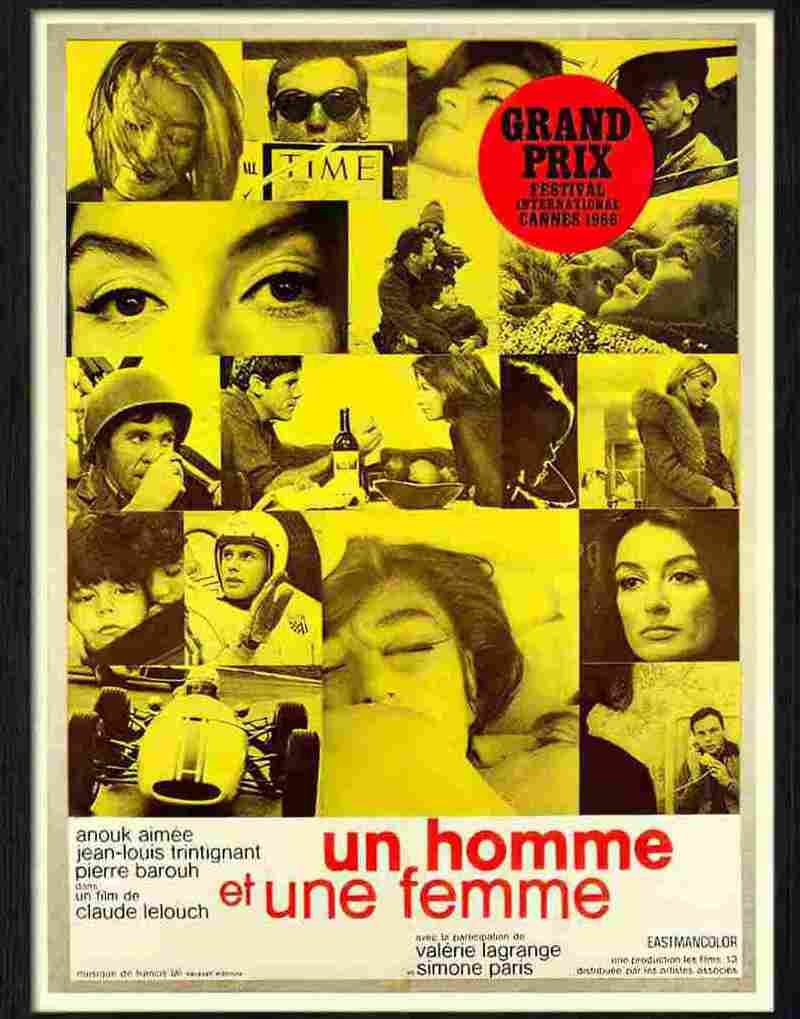 9 un homme et une femme a man and a woman french movie poster 2 Advert A4 Photo Print