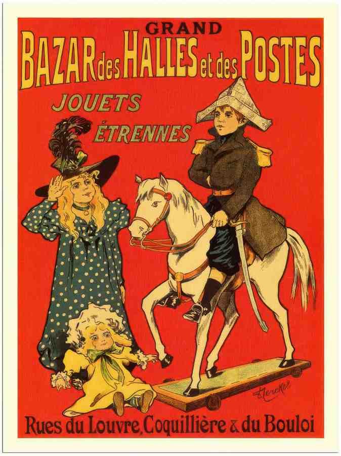 90 grand bazar toy fair fernel 1900 2 Vintage Advert A4 Photo Print