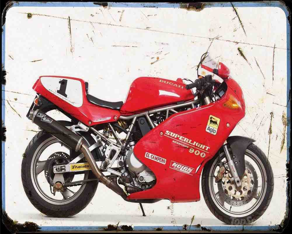 900Sl Super Light A4 Photo Print Motorbike Vintage Aged