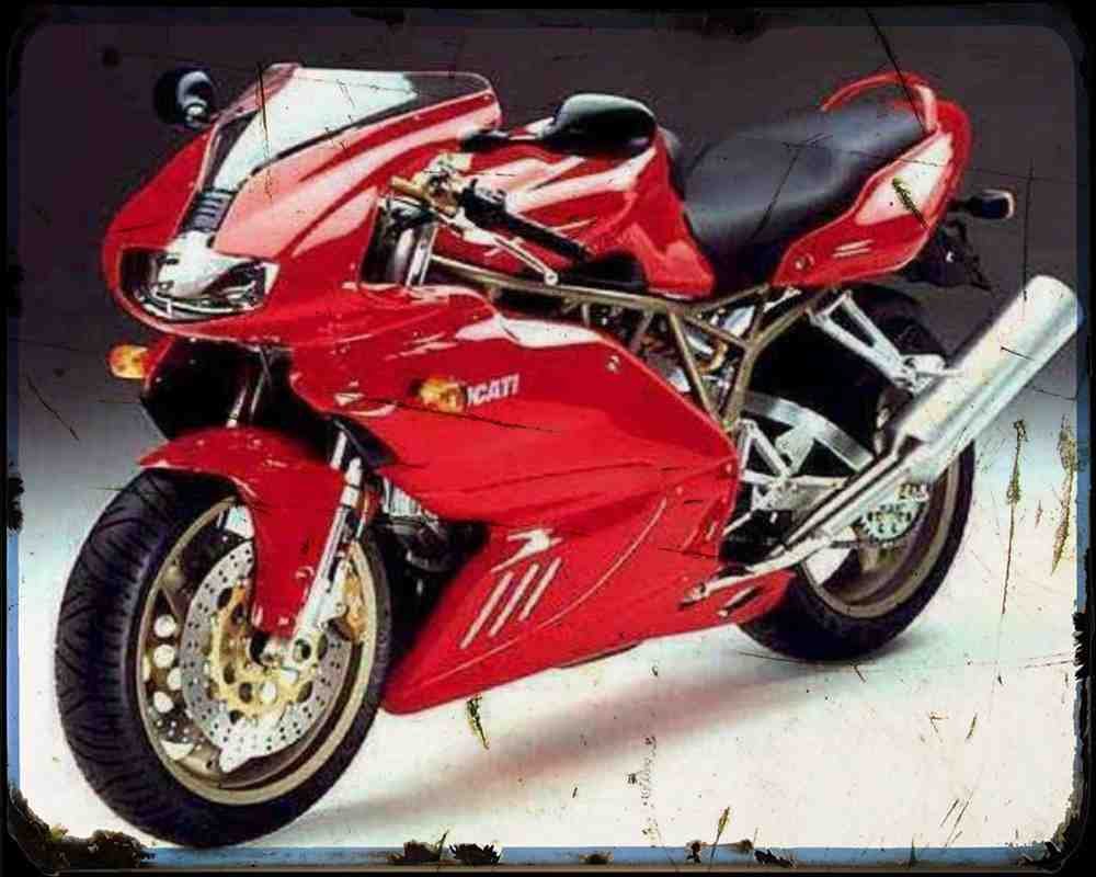 900Ss 98 7 A4 Photo Print Motorbike Vintage Aged