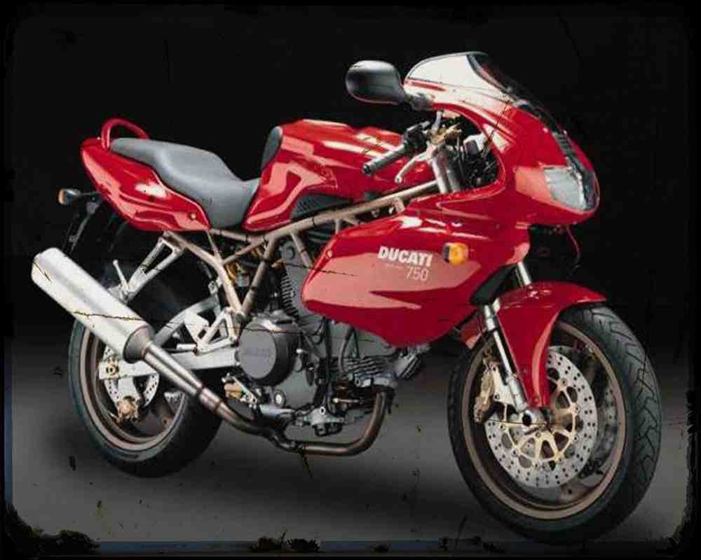 900Ss Hf A4 Photo Print Motorbike Vintage Aged
