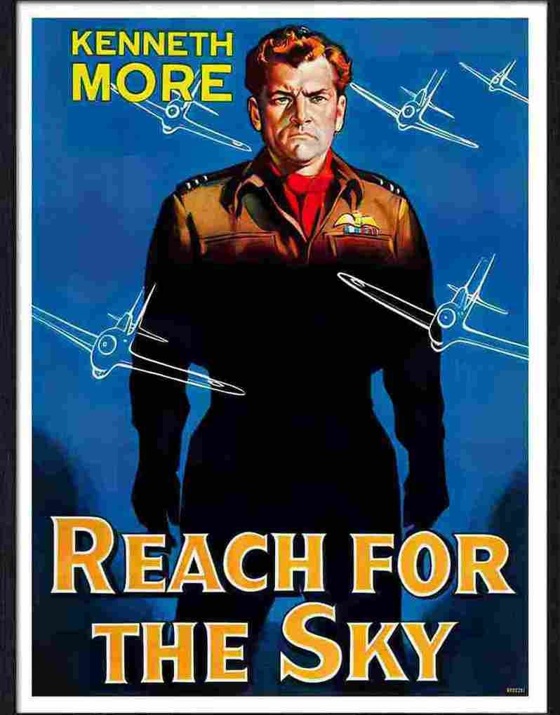 91 kenneth more reach for the sky war movie poster Advert A4 Photo Print