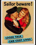 91 sailor beware loose talk can cost livespsd Advert A4 Photo Print