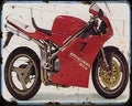 916Sp 2 A4 Photo Print Motorbike Vintage Aged