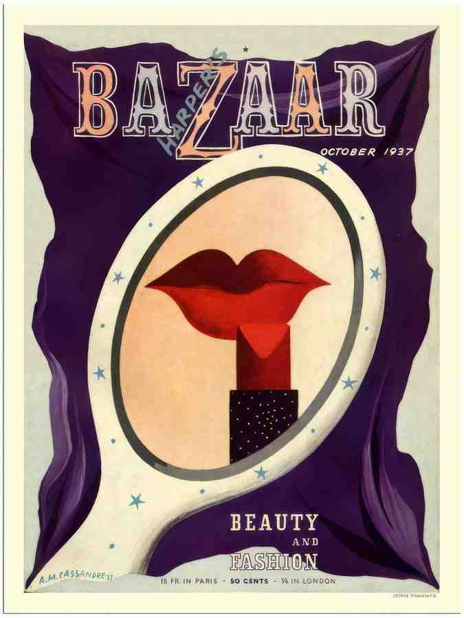 91H harpers bazaar october 1937 2 Vintage Advert A4 Photo Print