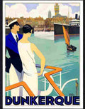 927 01 dunkerque dunkirk roger broders 1920s Advert A4 Photo Print