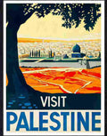 93 visit palestine travel poster Advert A4 Photo Print