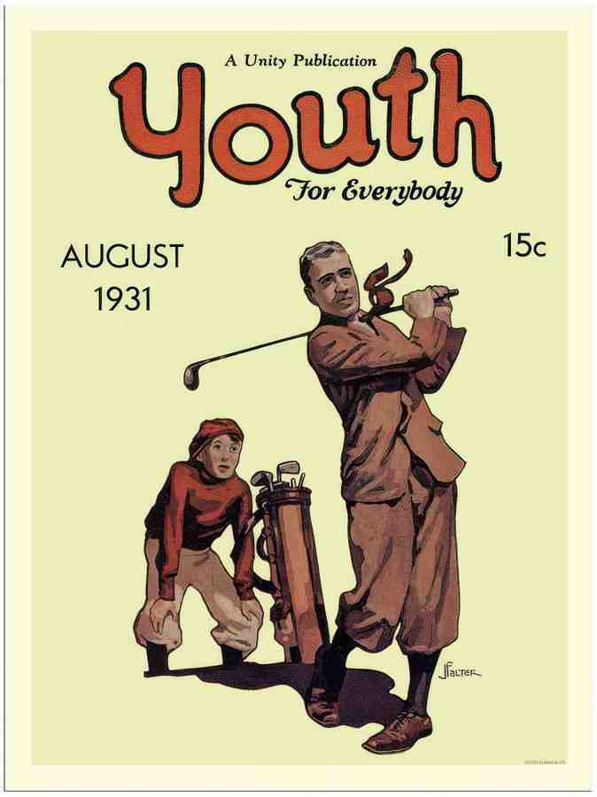 932 youth golf 1930s 2 Vintage Advert A4 Photo Print
