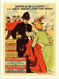 95 london brighton railway jules alexandre grun 1899 2 Vintage Advert A4 Photo Print