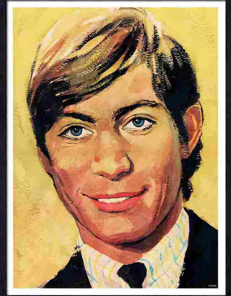 95 rolling stones charlie watts portrait Advert A4 Photo Print