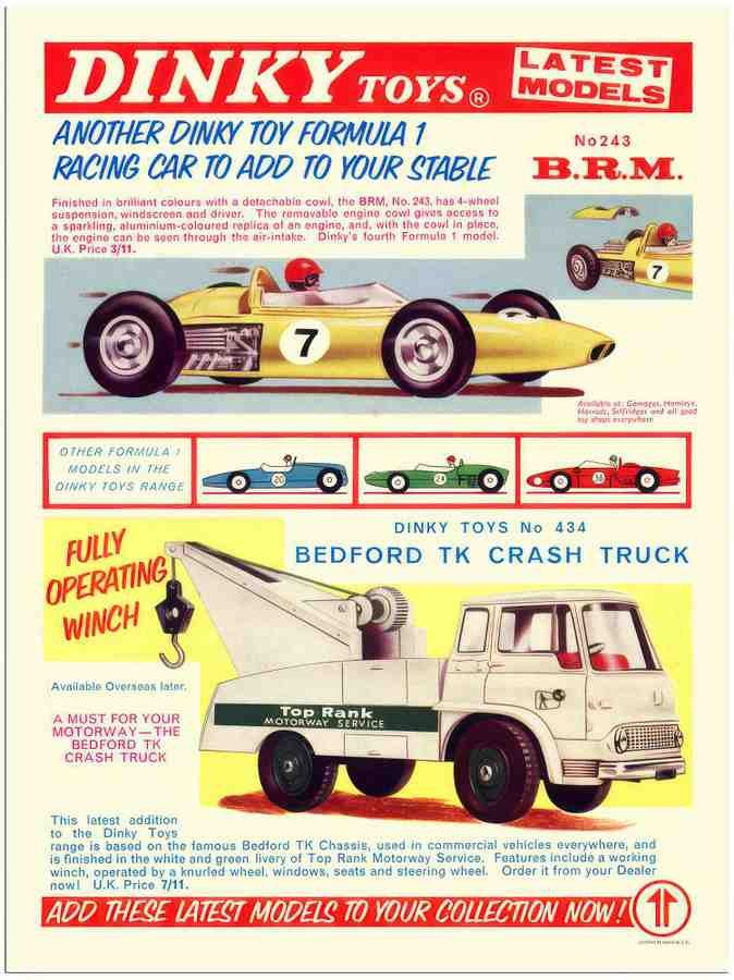 960 dinky toys 2 Vintage Advert A4 Photo Print