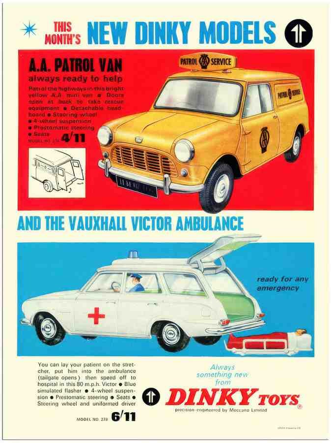 961 dinky toys 2 Vintage Advert A4 Photo Print