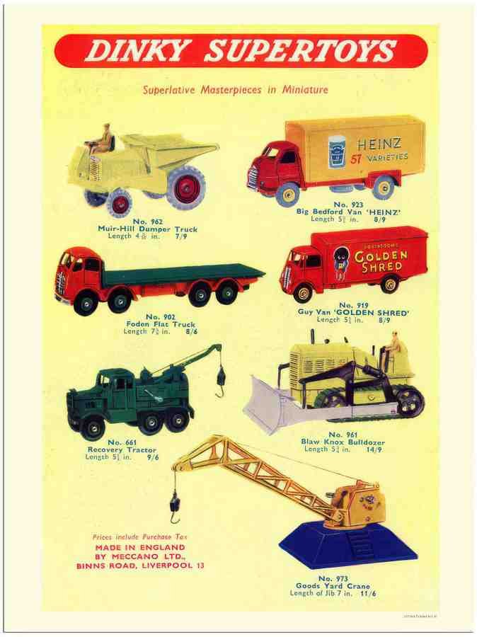 963 dinky toys 2 Vintage Advert A4 Photo Print