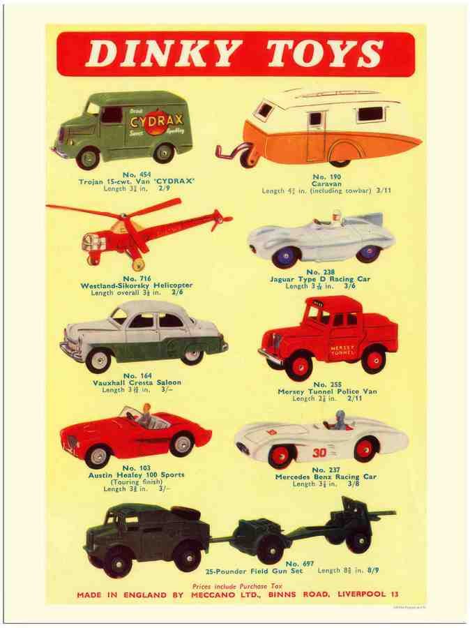964 dinky toys 2 Vintage Advert A4 Photo Print