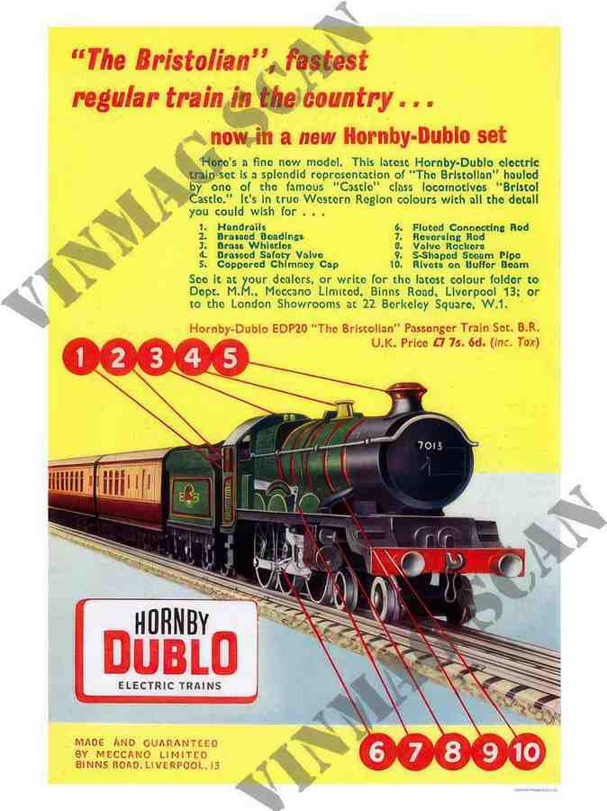 965 hornby train toys 2 Vintage Advert A4 Photo Print
