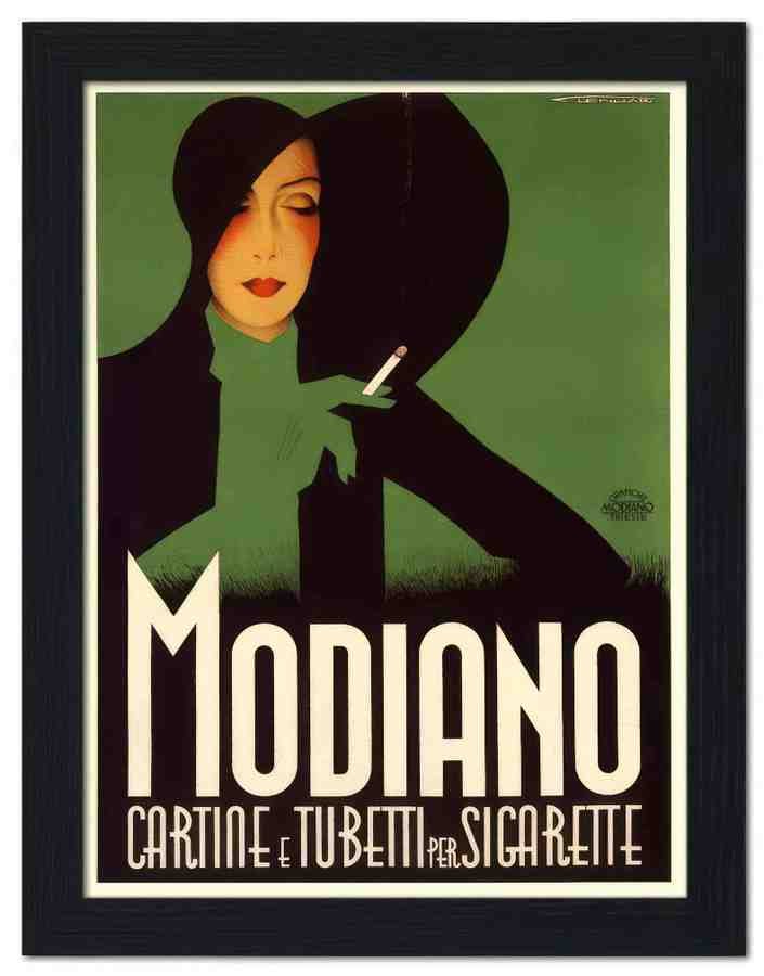 973 modiano franz lenhart cigarette poster 1936 2 Vintage Advert A4 Photo Print