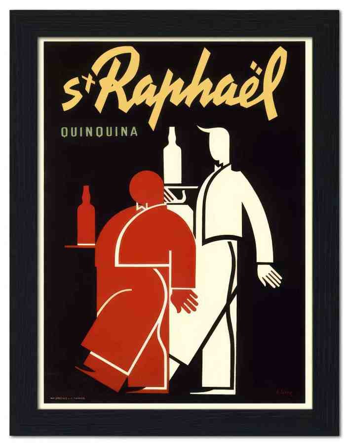 987 st raphael charles loupot drinks poster 1938 2 Vintage Advert A4 Photo Print