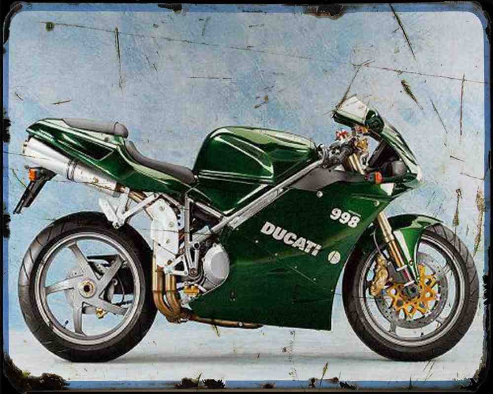 998 Matrix 1 A4 Photo Print Motorbike Vintage Aged (2)