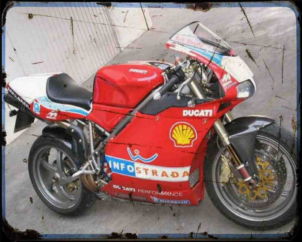 998S Bayliss 2 A4 Photo Print Motorbike Vintage Aged