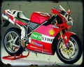 998S Bayliss Replica A4 Photo Print Motorbike Vintage Aged