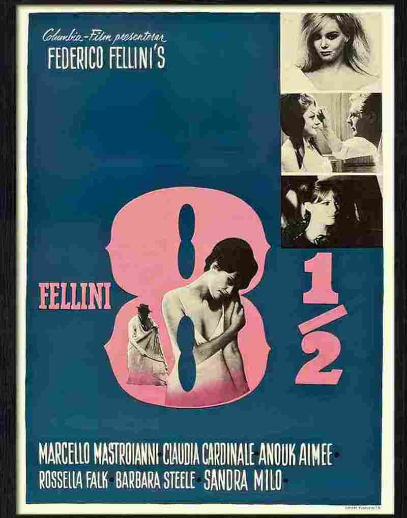 9E fellini eight and a half Advert A4 Photo Print