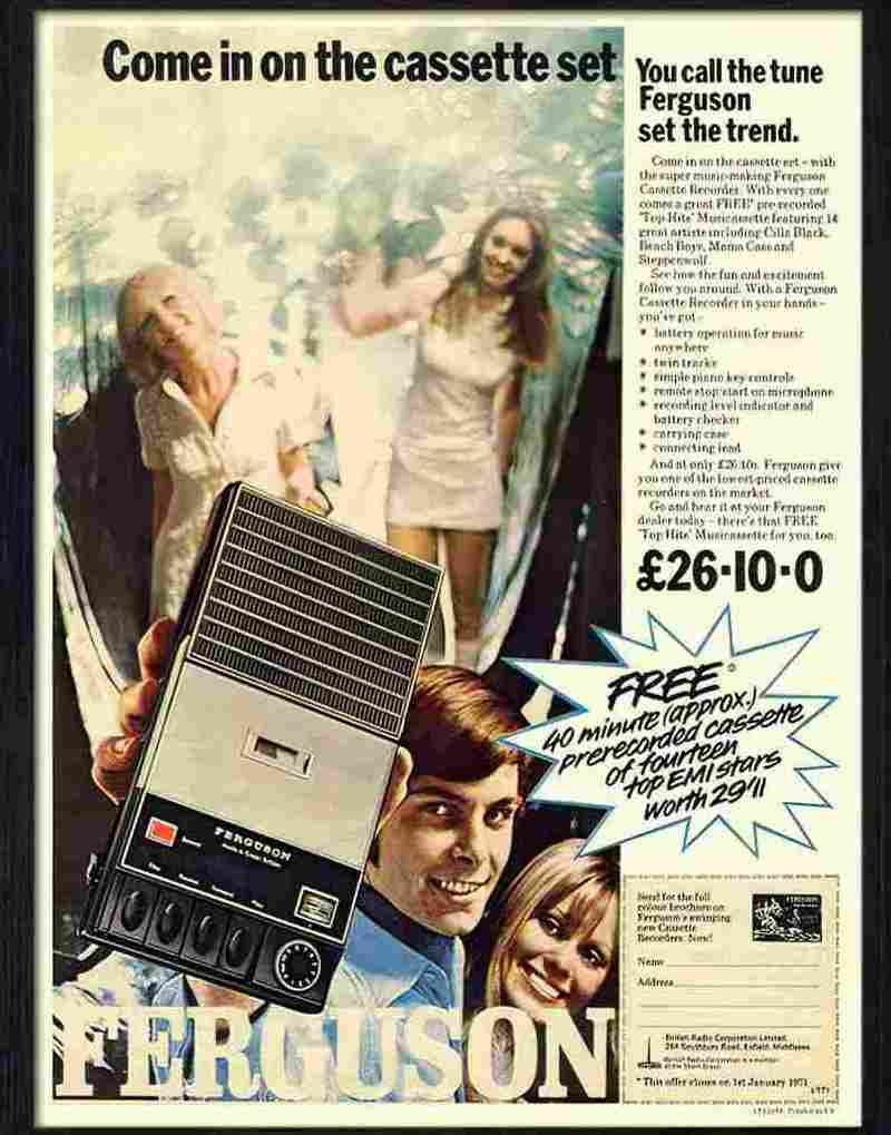 9K ferguson cassette recorder Advert A4 Photo Print