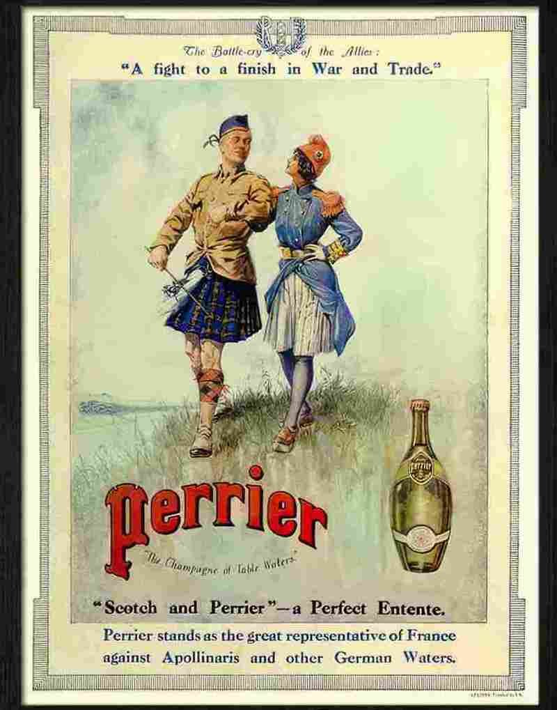9K perrier 1916 Advert A4 Photo Print