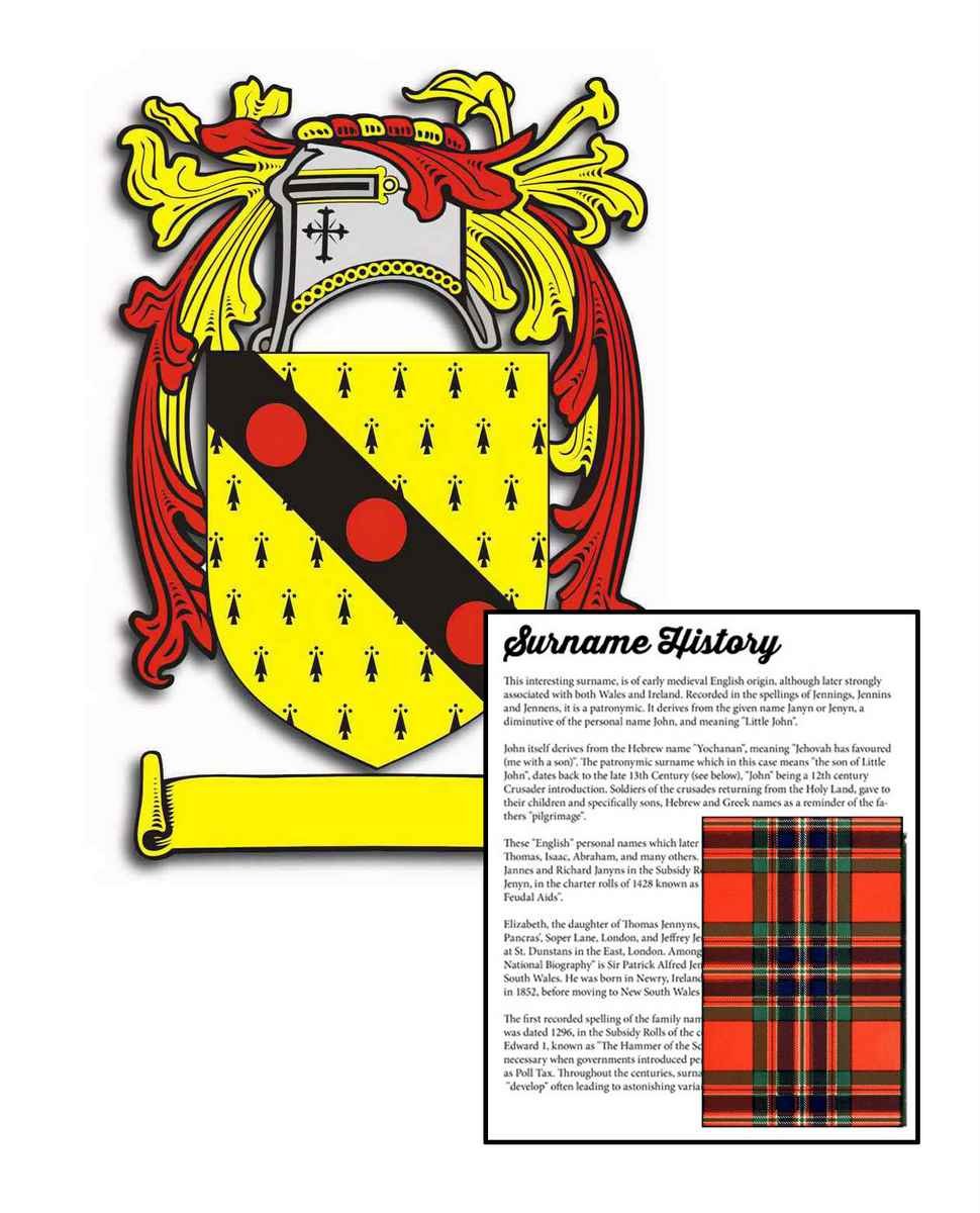 McCallion Surname Coat of Arms A4 Photo Print