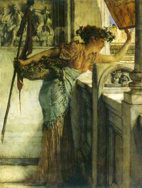 A Bacchantin There he is! by Alma Tadema A4 Photo Print