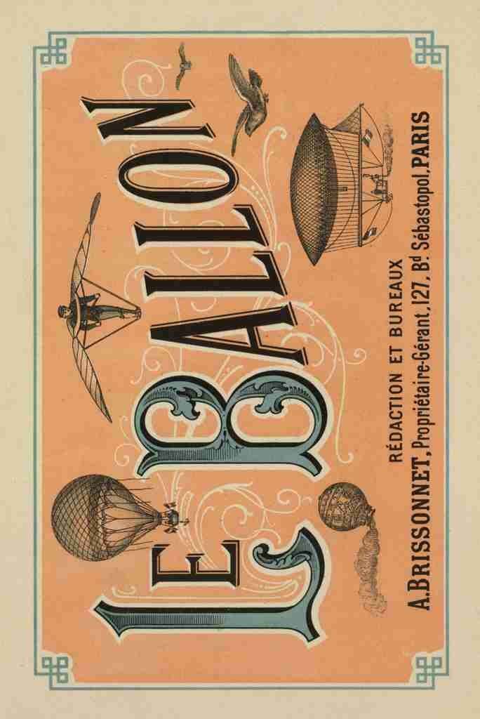 A Brissonnet Advert c1883 Le Ballon Redaction et Bureaux A4 Photo Print
