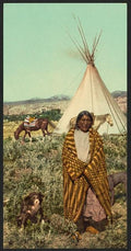 A Crow indian Vintage A4 Photo Print