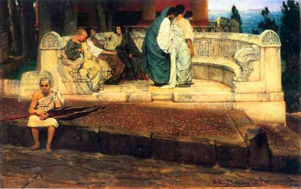 A Exedra by Alma Tadema A4 Photo Print