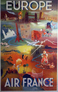 A F europe Vintage Advert A4 Photo Print