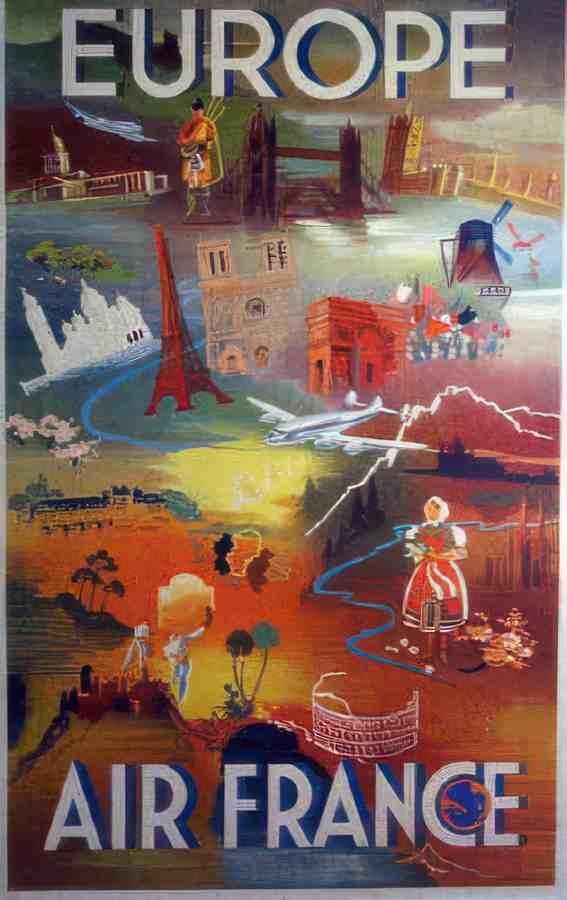 A F europe Vintage Advert A4 Photo Print